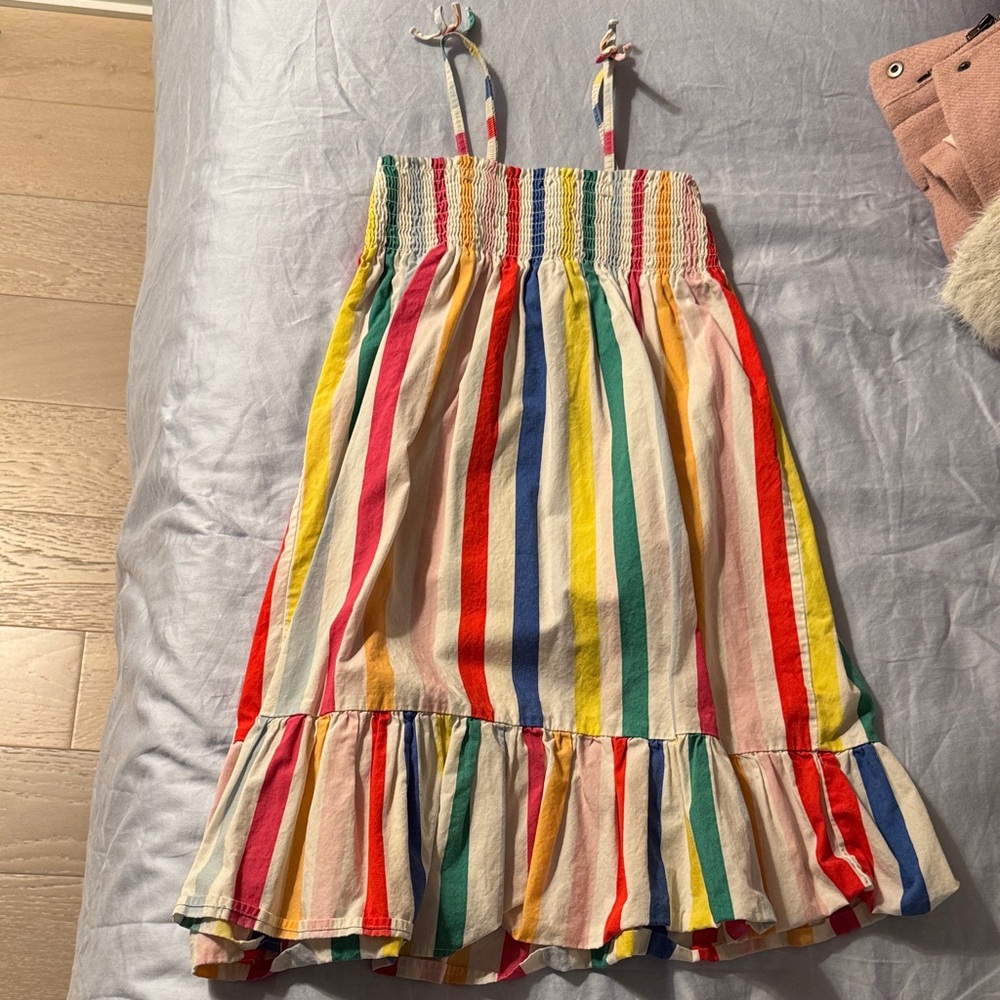 Colorful Striped Kids Dress